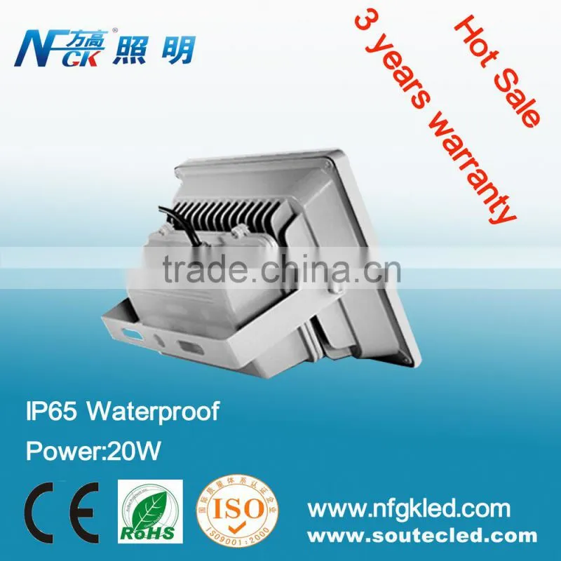 Outdoor waterproof 20W LED Flood Light for lighting building democration