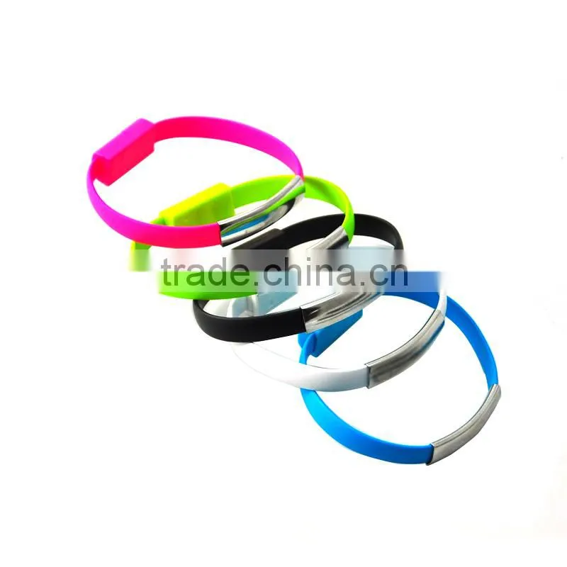2015 New Design Bracelet Charger for iphone 6, wristband data cable,OTG Mobile Cable