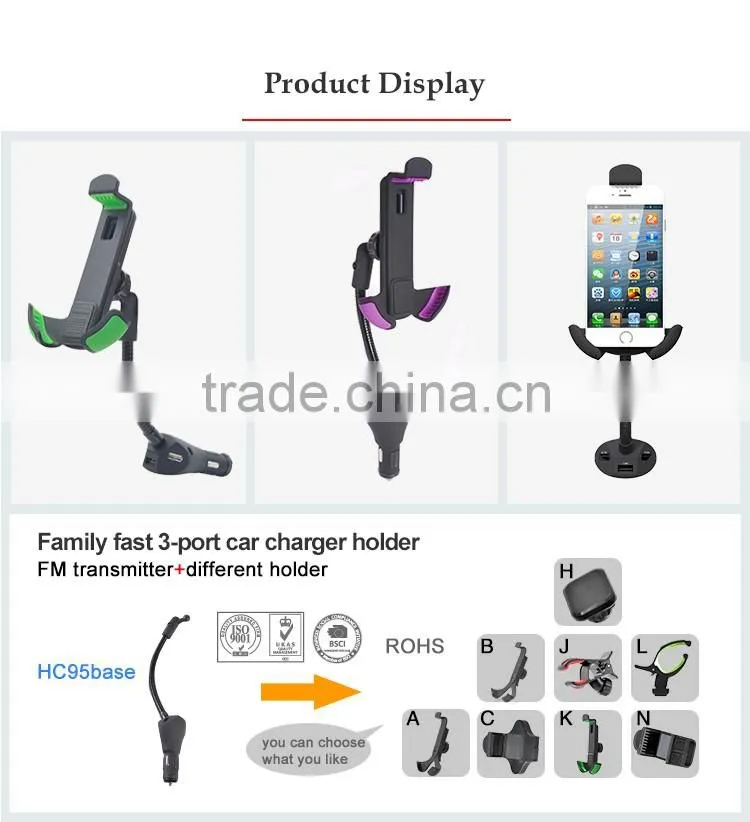 2016 New Coming Universal Adjustable Car Mount Holder for Mobile Phone/iPhone/GPS