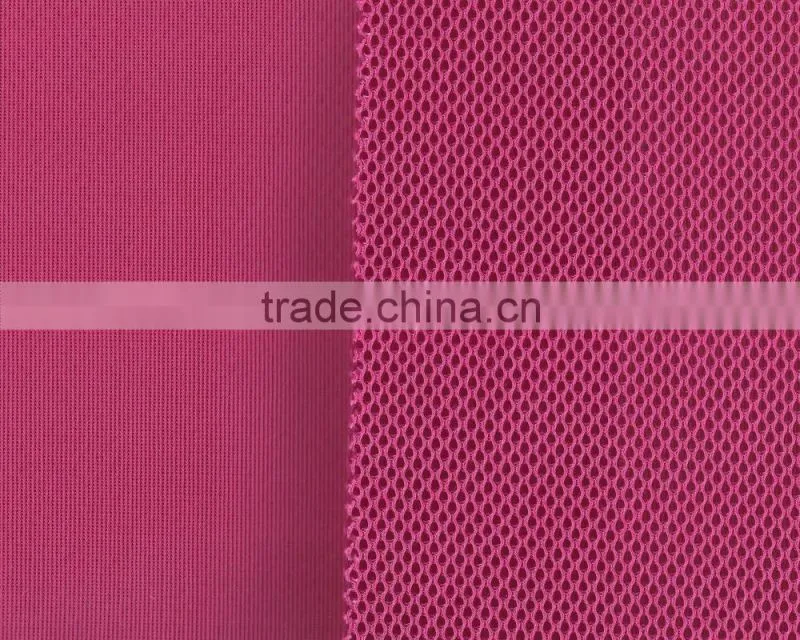3D air space breathable sandwich mesh fabric best for sport
