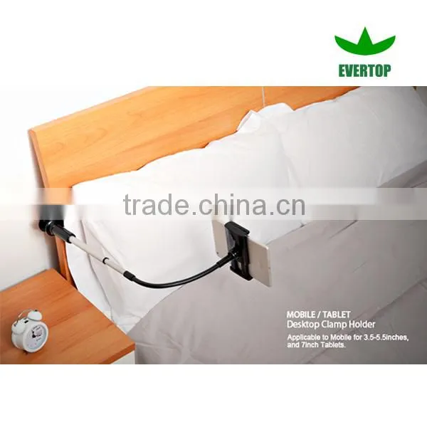 Long Arm height adjustable bed destop tablet holder flexible cell phone/Lazy bed desktop tablet call phone standTS-TPH03B
