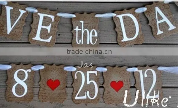 welcomed memorable party paper party jointed banner hanging paper banner china home decor wholesale
