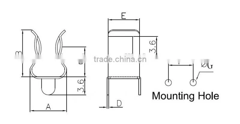 Auto Brass Fuse Clip