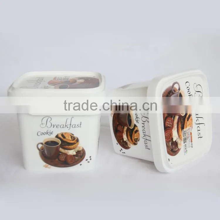 Plastic PP box candy chocolate biscuits box ice cream container soup box food plastic container