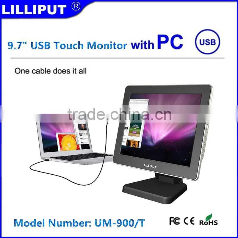 Lilliput UM-900/T 9.7" Sunlight Readable USB Touch Screen Monitor With IP62 and VESA Mount