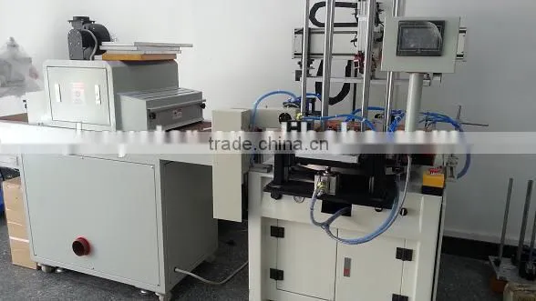 Full automatic plastic ruler screen printing machine with UV dryer