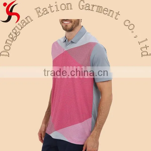cheap printed emboss stripe tennis polo t-shirt golf polo shirt