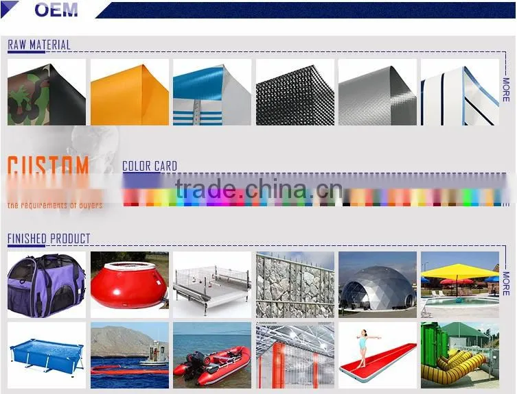 colorful waterproof pvc knife coated fabric tarpaulin