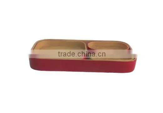 Mother of pearl tray with natural handicraft