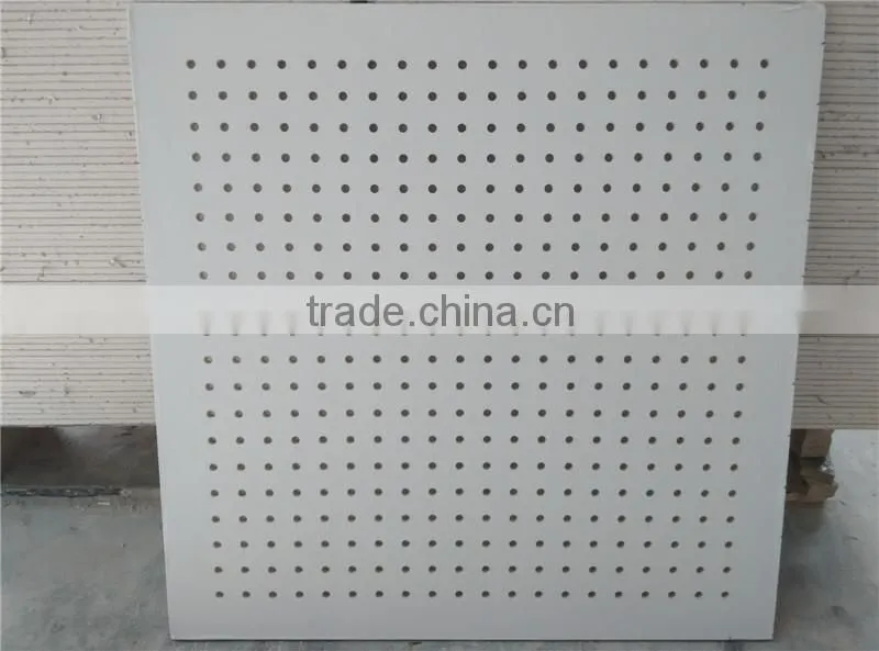 big &small round cross hole perforated gypsum board tile