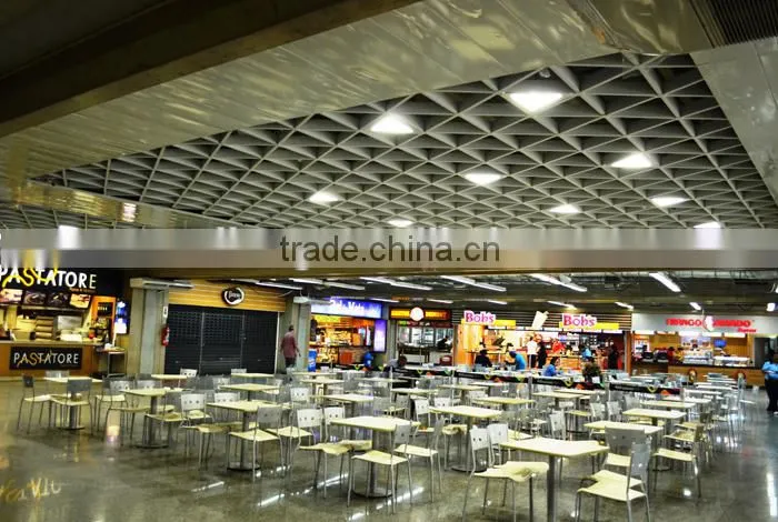 High Strength Suspended Cell Ceiling Aluminum Triangle Open Grid Ceiling