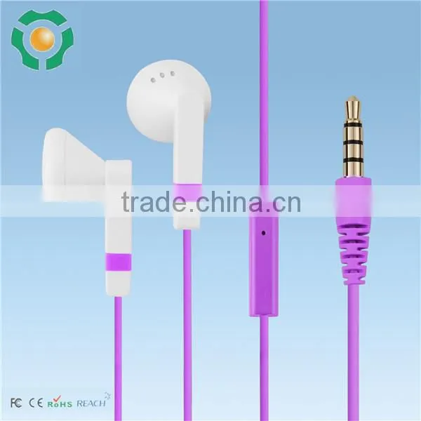 2015 Colorful Cheap Custom In-Ear Earphone Wholesale