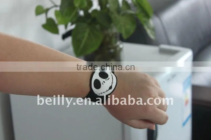 2013 Newest Custom Debossed Silicone Slap Bracelets With LOGO products