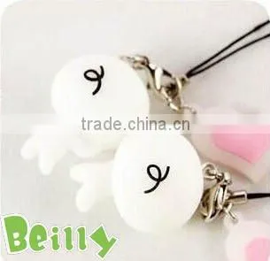 new design cute fashion rubber keychain