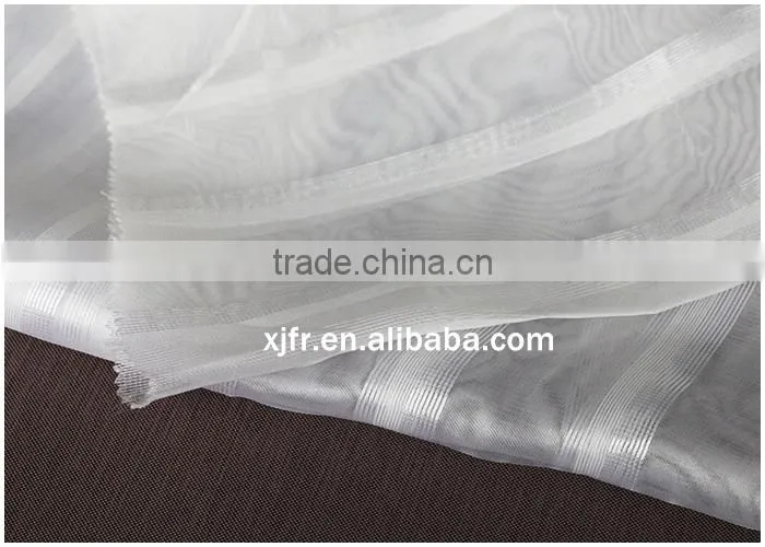 2015 High quanlity 100% polyester inherently fire retardant window screen for hotel window/home window