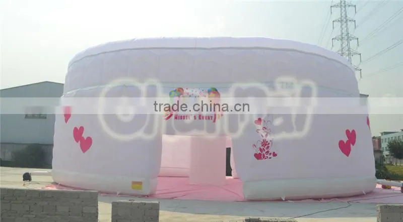 New 2016 girls happy birthday inflatable camping tent for party