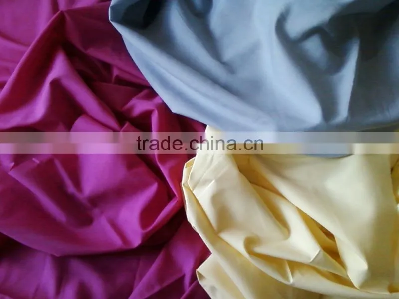 100%cotton plain dyed fabric(has different color)