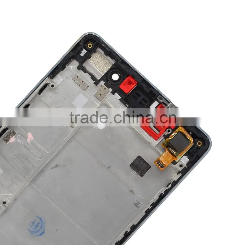 Original Genuine LCD Screen With Digitizer And Frame Assembly For Huawei Ascend P8 Lite - Black