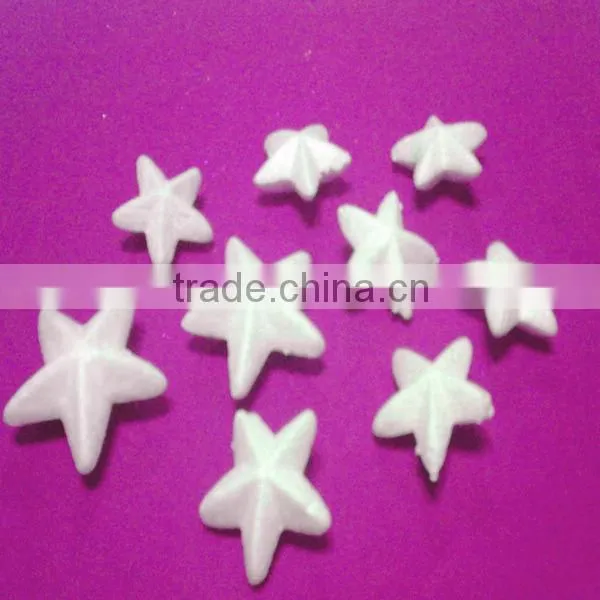craft with white polyfoam stars