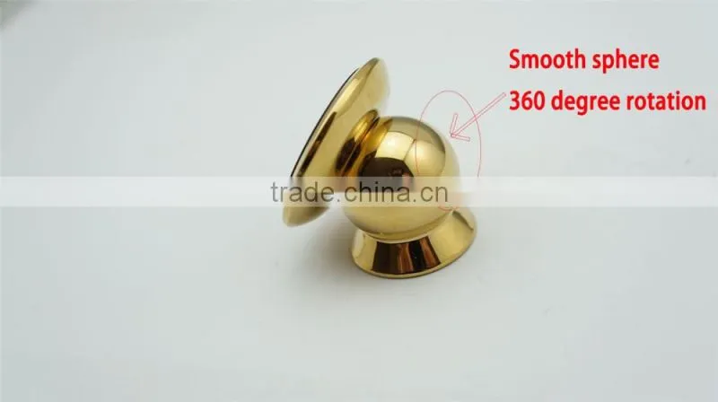 luxurious golden car mount holder Ball Sticky Magnetic Stand china cell phone mount for car china stock
