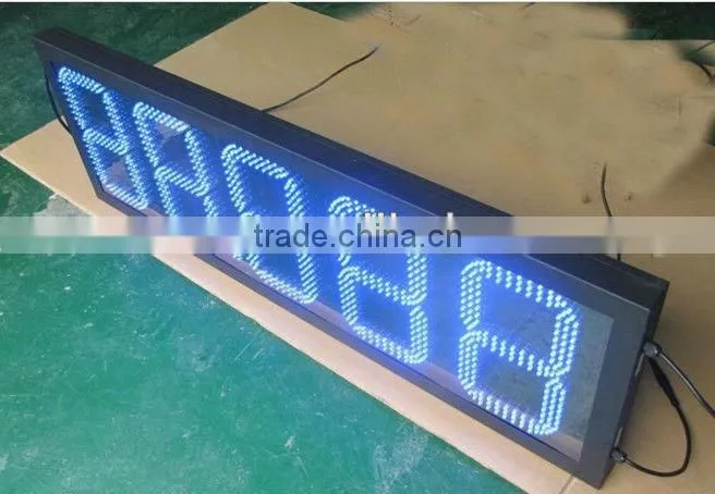 5" IP43 6 Digits Led Digital Clock Display, Hangrand high quality led clock display