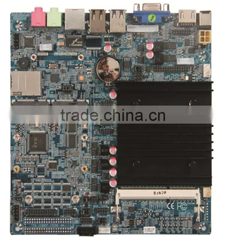 Intel J1900 fanless baytrail mini pc thin mini itx motherboard