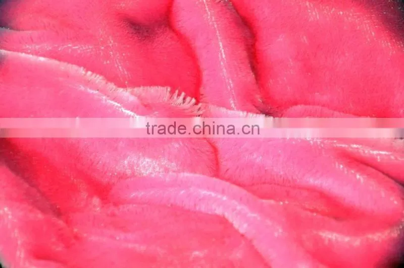 100% polyester high deep pile plush fleece fabric