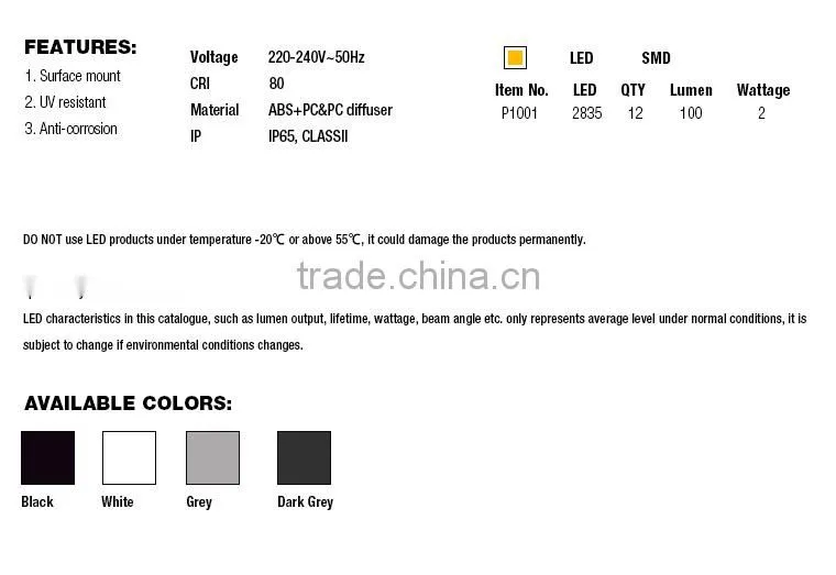 outdoor solor led decorative step wall light