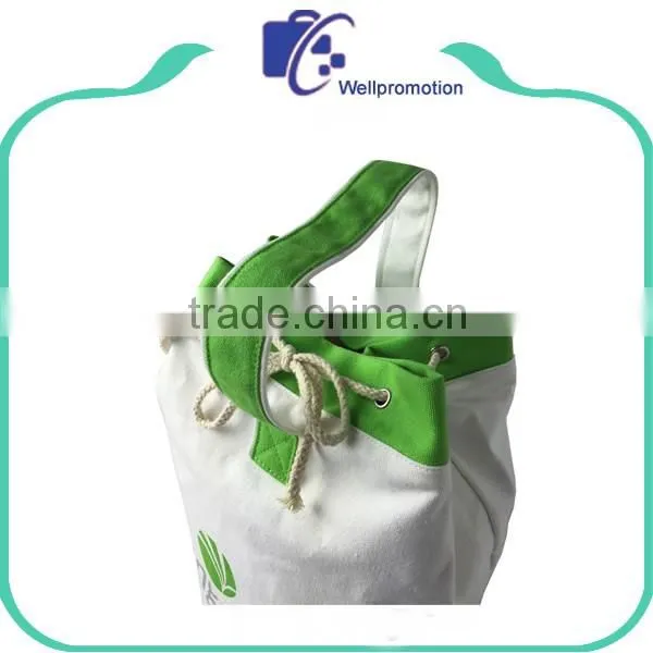 Wholesale portable cotton canvas sailor bag with shoulder strap