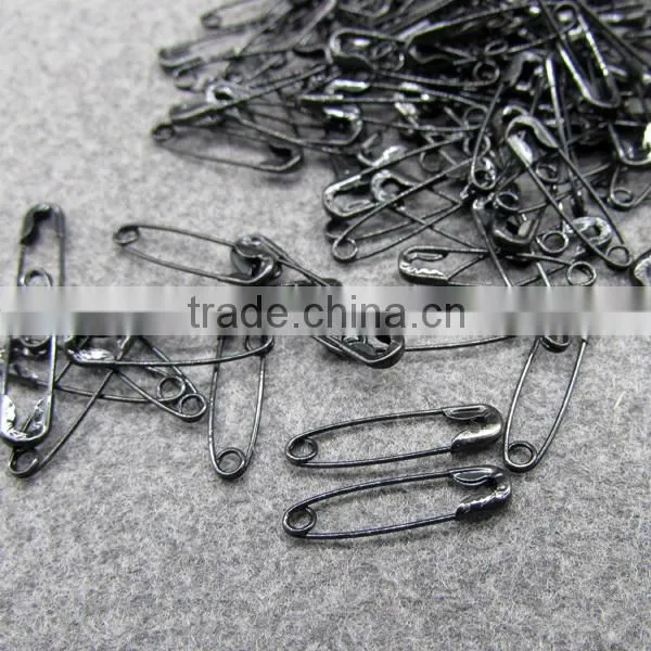 Black Brass Small Safety Pins