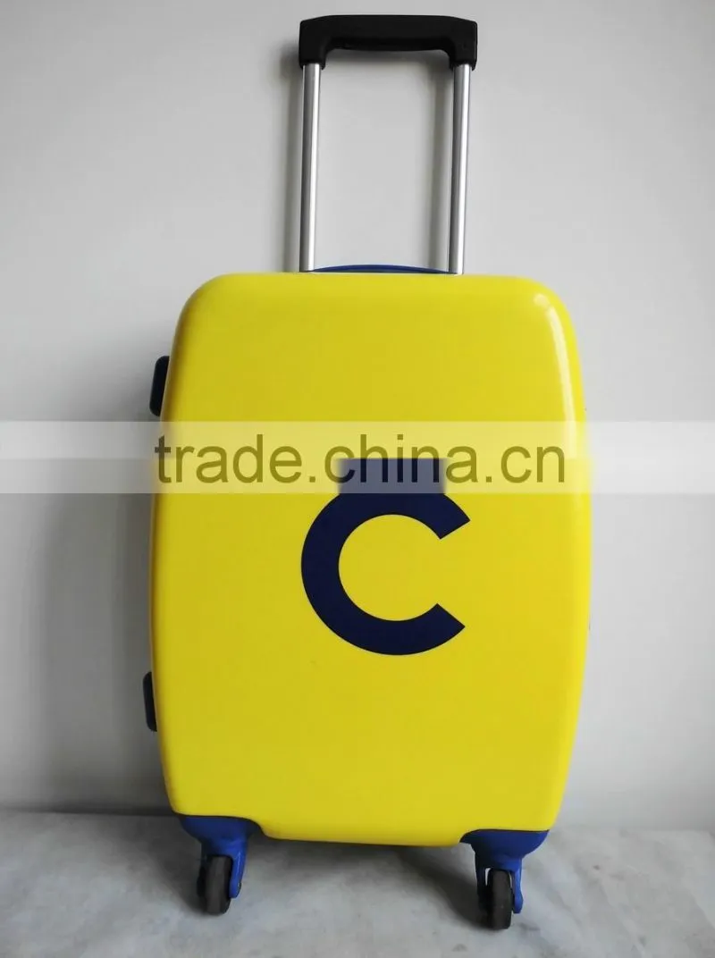Cute 20" ABS+PC Bright trolley luggage set
