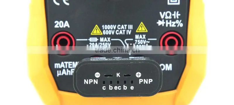 4000 Counts Auto and manual range digital ce multimeter with NCV