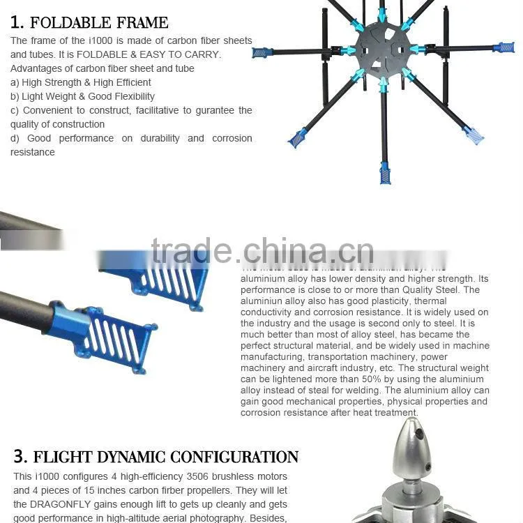 HIGH QUALITY Royalplay Drone Octocopter i1000 Octocopter for Aerial Photography