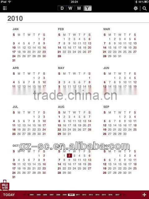 China Printable Calendar for promotion