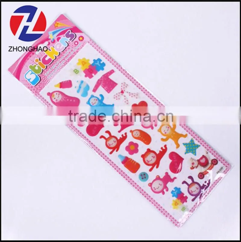 Hot sell wholesale personalized star shape puffy sticker