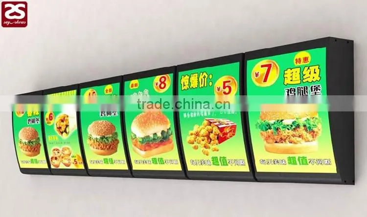 Light box led sign board food led sign