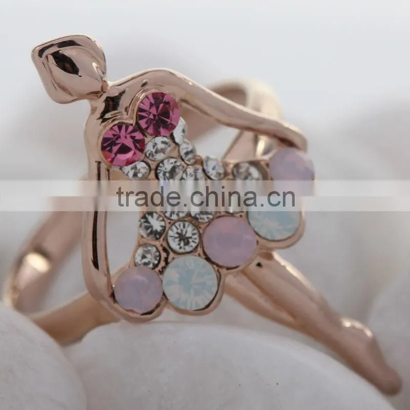 2013 hot sales crystal rings jewellery made with Austrian crystals 40062