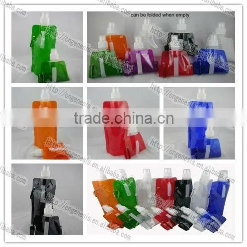 1 litre foldable plastic water bottle sports plastic bottle