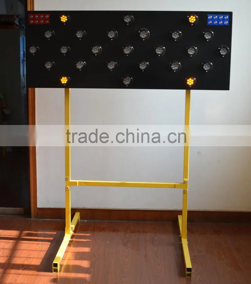 Solar power Traffic LED arrow board with stand bracket