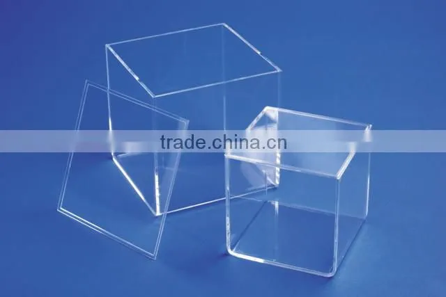 High quality cast acrylic packaging box display box factory wholesale acrylic box