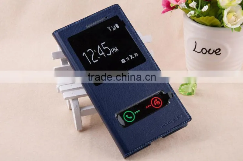 For Huawei Ascend P7 case,for huawei p7 case,for huawei p7 leather flip stand folio smart phone cover case