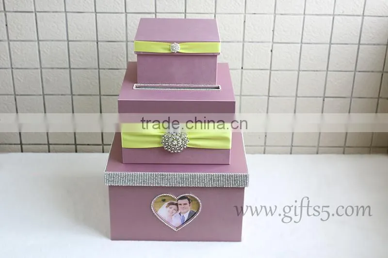 Specail handmade wedding card holders with photo frame in handmade