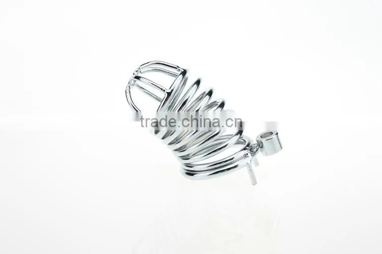 Sex Product For Men Penis Lock Ring Fittings Locking Jewelry Armoire Retractable Steel Cable Lock