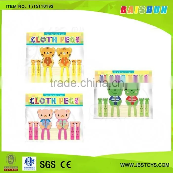 6PCS animal plastic cloth pegs TJ15110192