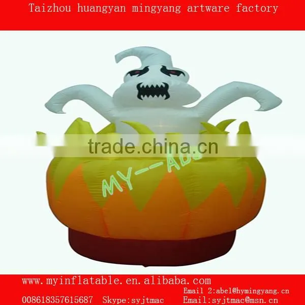 Happy halloween decoration pumpkin ghost