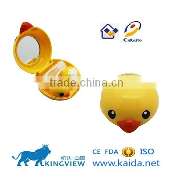A-8087 sparkle yellow contact lens case wholesale price