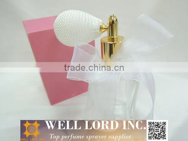 White wedding dress rush parfum clear glass 100 ml bottle