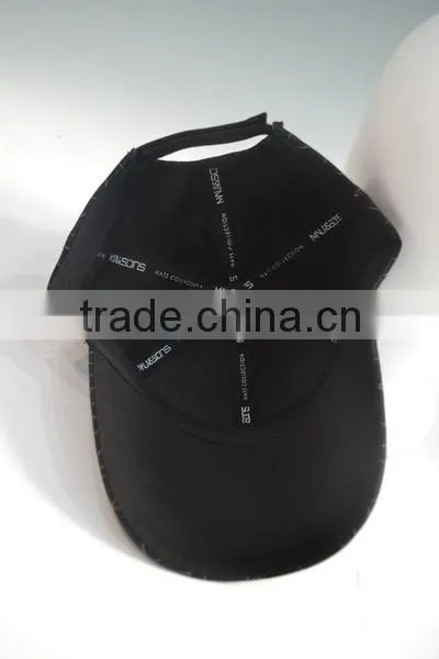 black baseball children cap
