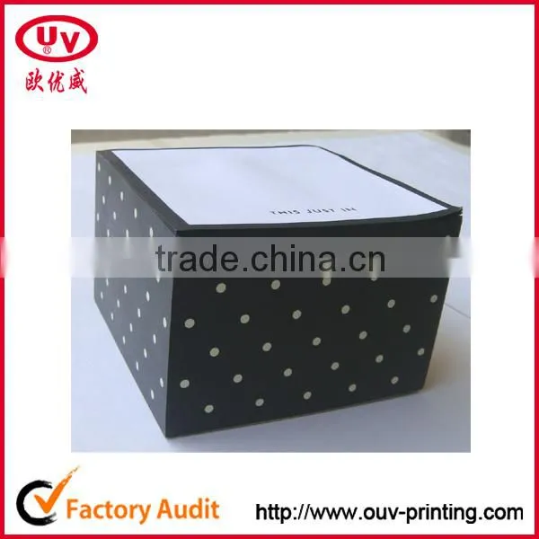 2016 custom printed paper cube memo pad