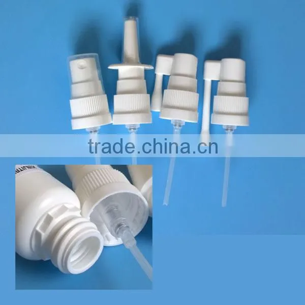 20ml Wide Cylinder Shape Pharmaceitical HDPE Nonrefillable Throat Spray Bottle